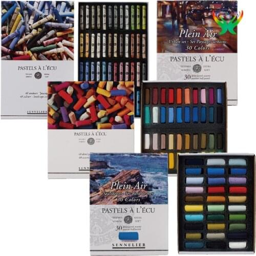Sennelier color chalk imported from France, Soft Pastel SOFT handmade powder stripe set, painted powder set,Students or beginner