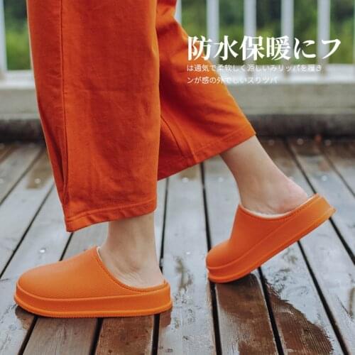 New Non-slip Winter Warm Laboratory Dual-use Slippers Waterproof Slippers Family Slippers Pet Shop Work Shoes Women Wholesale