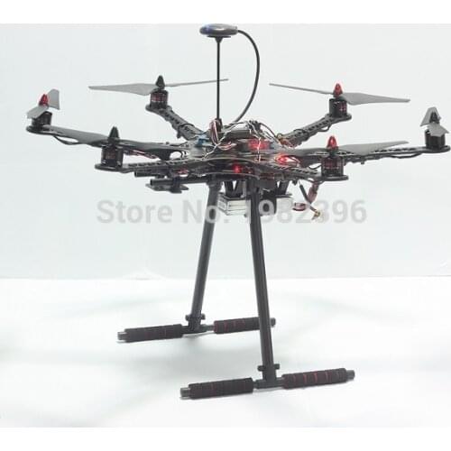 S550 s500 Upgrade Hexacopter Frame Kit with Unflodable Landing Gear+APM 2.6/2.8+2212 920KV+30A ESC+Ulbox-7N/7mGPS +9450 Prop