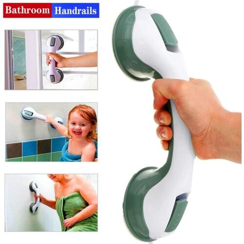 Bathroom Strong Vacuum Suction Cup Handle Anti-slip Support Helping Grab Bar for Elderly Safety Handrail Bath Shower Grab Bar