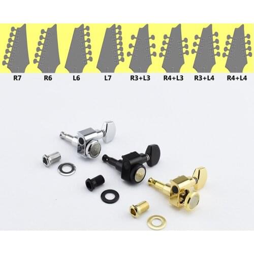 【Made in Taiwan】1Set 6/7/8 Strings No Screw Locking Guitar Machine Heads Tuners