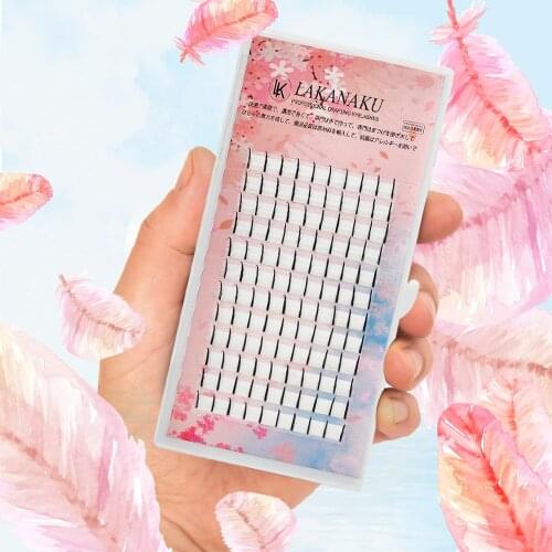 LAKANAKU Lash Spikes 18mm Premade Lash Spikes 0.07 C D 8-18mm Mix Spikes Wispy Extension Lashes individual Makeup Cilis