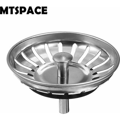 MTSPACE 78mm Bathroom Deodorization Type Basin Sink Drain 304 Stainless Steel Kitchen Strainer Stopper Waste Plug Sink Filter