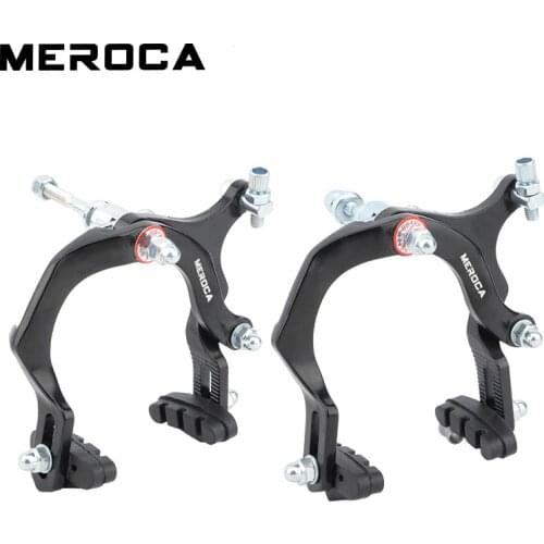 Bicycle Calipers C Brake Racing Road Bike Front and Rear Dual Pivot Brake Aluminum Side Pull Caliper with Pads Bike Parts
