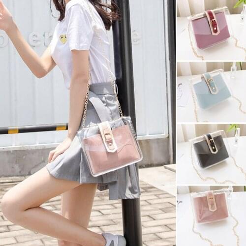 Lady Transparent Jelly Pack Candy-colored Shoulder-slung Mobile Phone Child Package -OPK