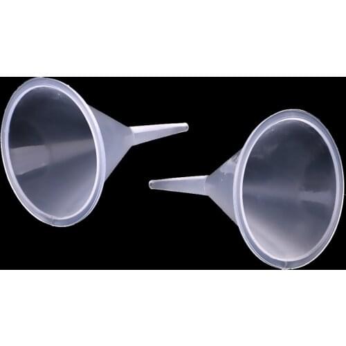 2pcs Clear Plastic Funnels For Filling Small Mini Bottles Or Containers 40mm