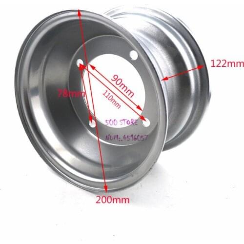 3 types of ATV 7 Inch Tires Wheel white and black hub 7 Inch Vacuum Tires 19X7 inch aluminum Wheel Rims