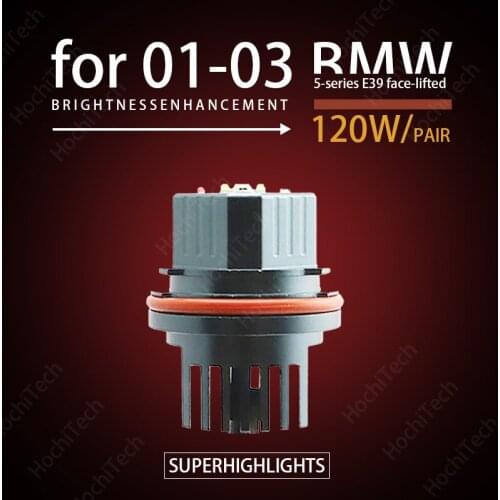 6000K 80W White LED Lights Angel Eyes Ring Marker Bulbs for 01-03 BMW 5-series E39 face-lifted 525i 530i 540iSuper Bright