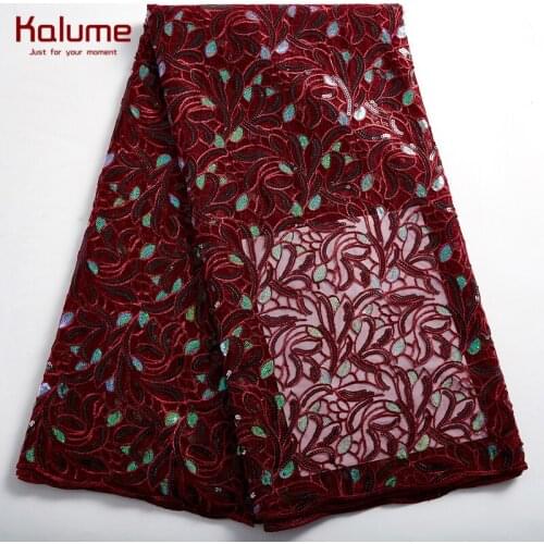 Kalume African Mesh Lace Fabric Diy Dress French Laces Fabric High Quality Nigerian Lace Fabric For Dresses Lace Fabric F2380