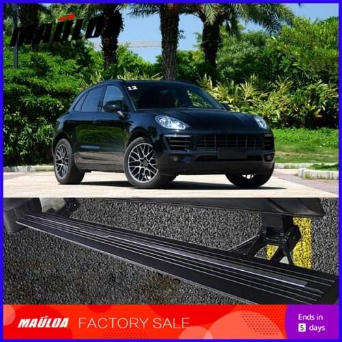 Car Accessories High quality aluminium alloy Automatic scaling Electric pedal side step running board for Macan 2014
