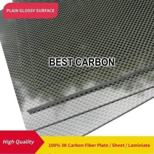 Free shipping 400mm x 500mm Plain Glossy surface 100% Carbon Fiber Plate ,cfk plate, rigid plate, sheet, laminiate