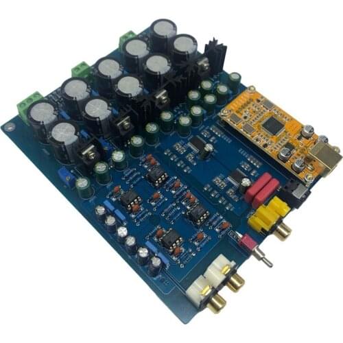 AK4396VF+AK4113 Dual Chip Decoder DAC Supports Optical Fiber Coaxial USB Input with XMS 208 Template