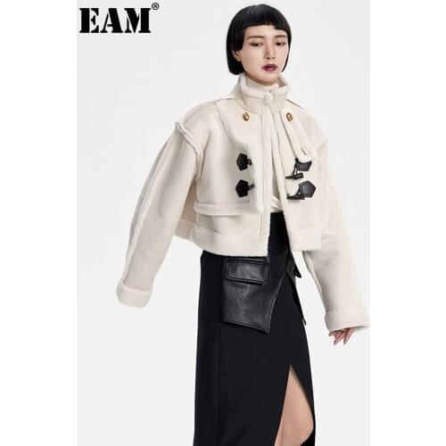 Женские бежевые пальто EAM China At AliExpress