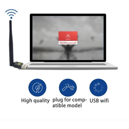 FREESAT USB WiFi With Antenna Work For Freesat V7 V8 Series Digital Satellite Receivers For TV Set Top Box Stable Signal
