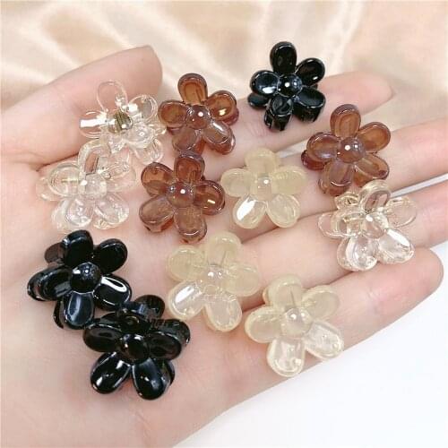 Korea Flower MiniCatchClipTemperament Sweet Flower Hair Accessories Cute Broken Hair Clips forWomen or Girls Claw Clip Butterfly