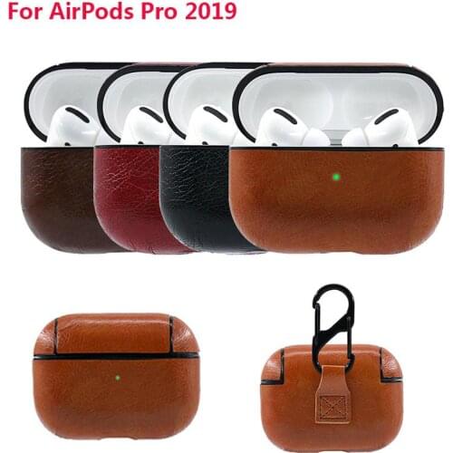 Leather Case For Apple AirPods Pro Bluetooth Earphone Protective Cover Headset Charging Box For Airpods 3 Pro Cases