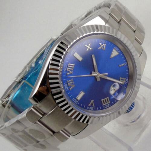 40mm Sterile Dial Sapphire Glass Date Luminous MIYOTA 8215 Automatic Movement Mens Watch