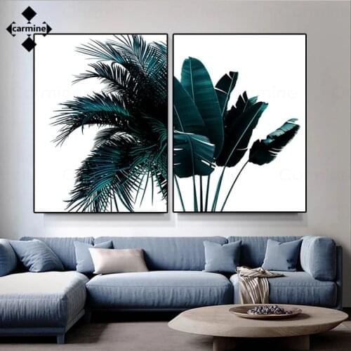 Canvas Poster and Print Green Nature Wall Poster Nordic Leaves Printing Painting for Home Interior Decoration Home Room No Frame