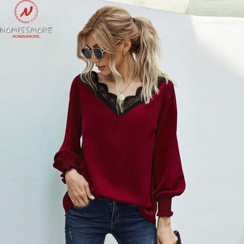 Кружевные блузки NOMISSMORE China At AliExpress