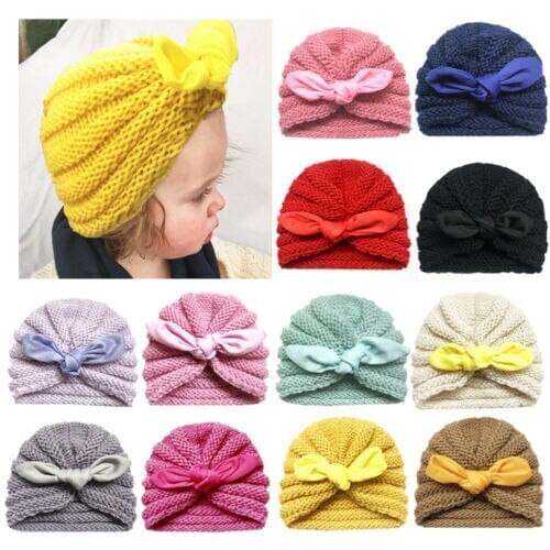 New Toddler Infant Kids Baby Girl Boy Winter Warm Crochet Knit Hat Beanie Cap