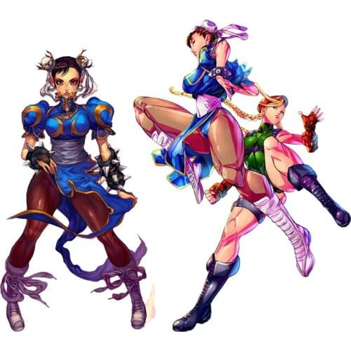 Three Ratels CDM372 Chun-Li Animation game girl Personalized Creative Scratch Stickers And Decal For Occlusion Decor