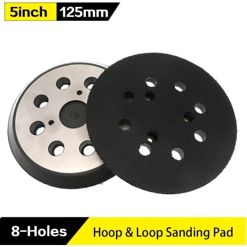 5 inch 8 Hole Replacement Sander Pads polishing Sanding Backing Plates Hook and Loop Sanding Pad for Makita Electric Grinder