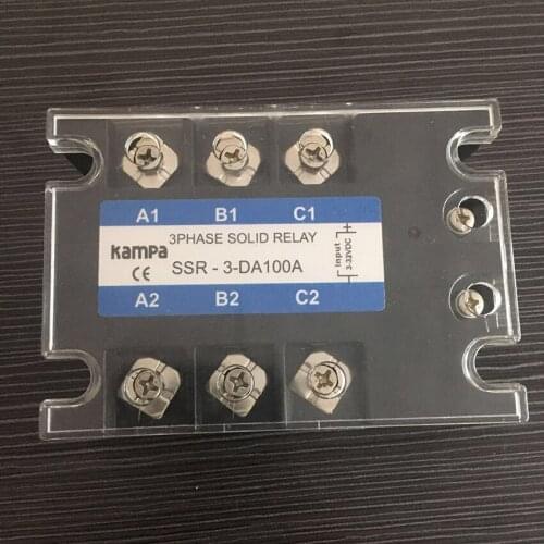SSR 100A DC Control AC Input 3-32VDC Load 24-480VAC Three Phase Solid State Relay TSR-100DA SSR
