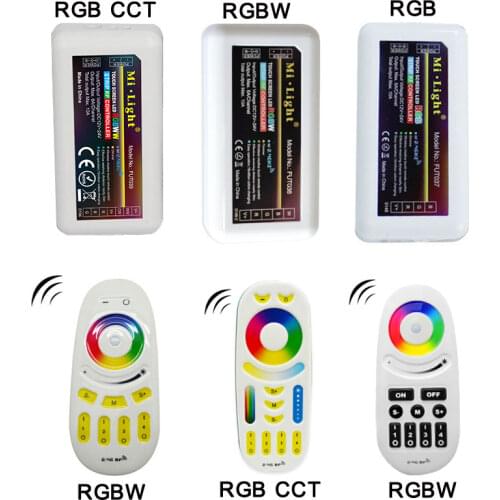 Milight 2.4GHz 4 Zone RGB RGBW RGBWW/CCT LED Strip Controller RF RGB RGBW RGBWW/CCT Touch / Button Remote Control