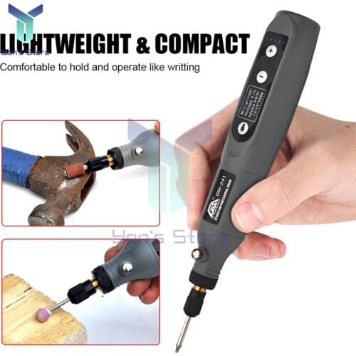 3000-15000 RPM USB Charging of Precision Grinding Pen Hand Drill Electric Drill 5 Gear Adjustable 2000 Milliampere With Lighting