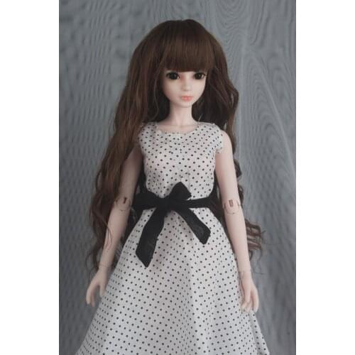 1/4 scale nude BJD girl with face up SD Joint doll Resin model toy gift,full set BJD including shoes, wig, dress D2164