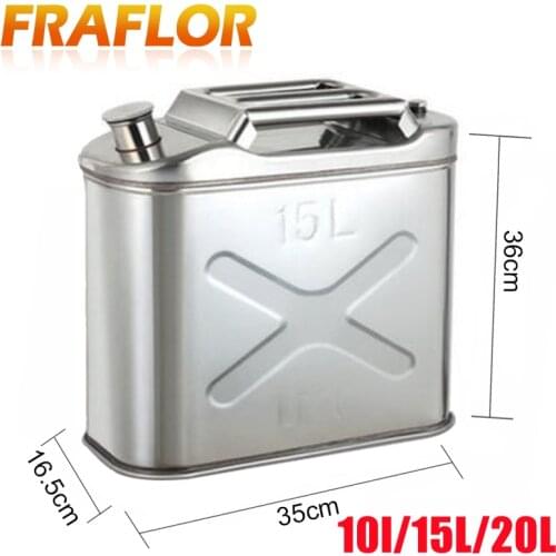 Fuel Oil Gasoline Tank 201 Stainless Steel 15L/20L Car Air Diesel Parking Heater For Auto Truck Dirtbikes Filter Fuel Supply