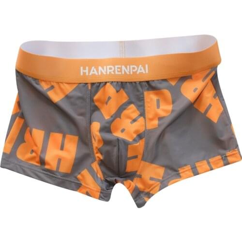 3 Pieces Mens Panties Summer Mens Underwear Boxer Shorts Letter Ice Silk Boxers Breathable Thin Section Underpants New