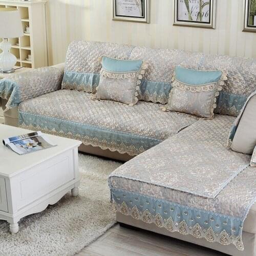 High Quality Slip-resistence sofa cushion covers solid sectional sofa cover home textile Couch Cover Home Decor Fundas Sofa dec