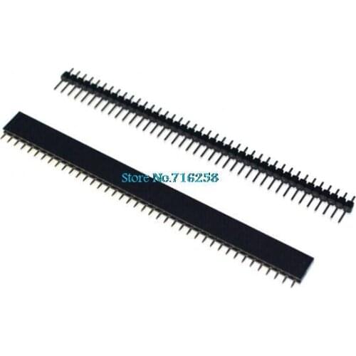1 lot = 10pcs 1x40 Pin 2.54mm Single Row Female + 10pcs 1x40 Male Pin Header connector