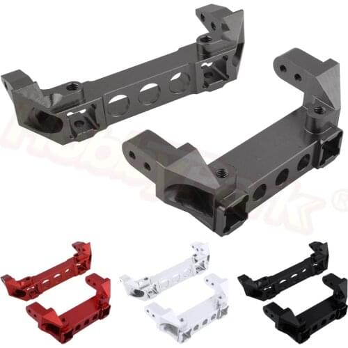 2pcs Trx4 Aluminum Bumper Mounts Front & Rear Replacement of TRA8237 for Traxxas TRX-4 1/10 Scale RC Crawler Car Upgrade Parts