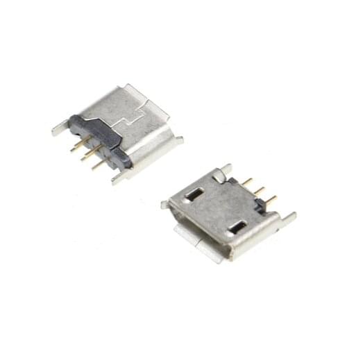 20PCS MICRO USB FEMALE SOCKET CONNECTOR MK/5P 5PIN 180 DEGREES vertical DIP