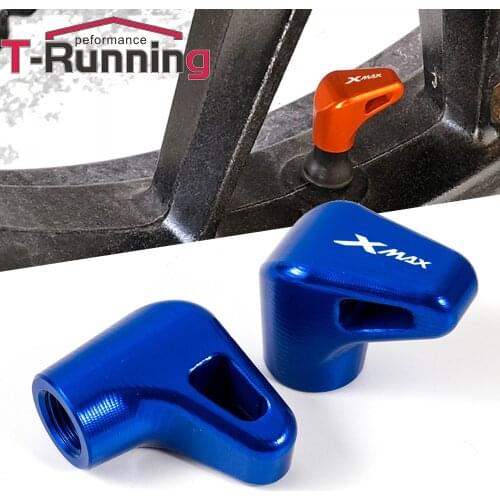 Motorcycle CNC Accessories Tire Valve Air Port Stem Cover Cap Aluminum For Yamaha XMAX X MAX 300 400 250 125 Universal
