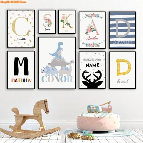 Diamond Embroidery Cartoon Letter Flower Elk Dinosaur 5D Diamond Painting Full Square Cross Stitch Kits Mosaic Room Decoration