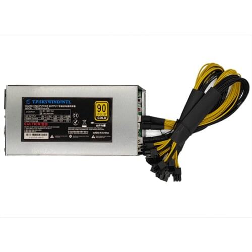 1800W PC Power Supply 1800W PSU For Mining PC Power Supply Computer Power PSU 6pin 1U Mining Machine Power Supply