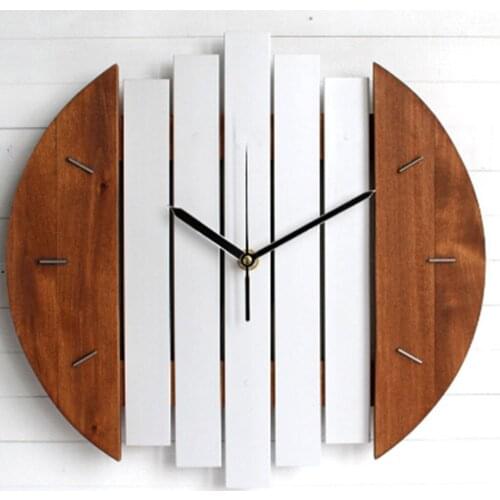 Large Wall Clock Steampunk Wooden Silent Quartz Bedroom Living Room Office Shops Decoration