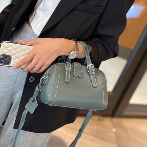Leather Head Layer Cowhide Retro Handbag Genuine Leather Women Bag Large Capacity Classical Soft Cowhide Shoulder Bags