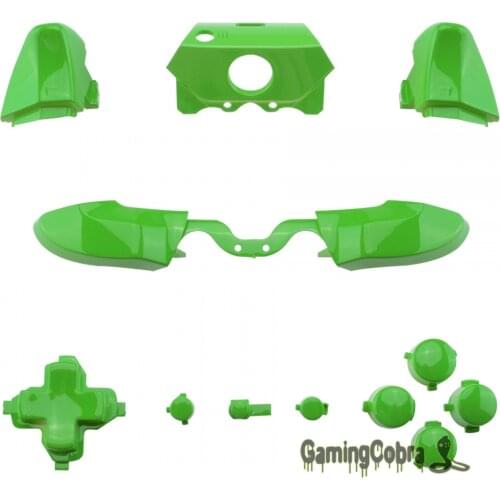 EXtremeRate Green Full Set RT LB RB LB Dpad Buttons for Xbox One 3.5 mm 1697 for Xbox One Elite 1698 Controller