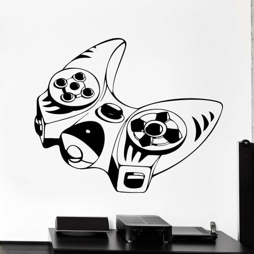 Video games Controller Wall Stickers Game Gamer Controller Joystick Vinyl Wall Decal For Nursery Kids Room Decor Mural C733