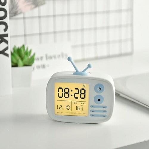 Creative LED Digital Alarm Clock USB Charge Children Wake Up Light Desktop Clock for Student