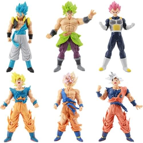 Dragon Ball 4th Generation 6 Styles 18cm Doll Model Anime Goku Vegeta Super Saiyan Figure Doll Decoration Toy