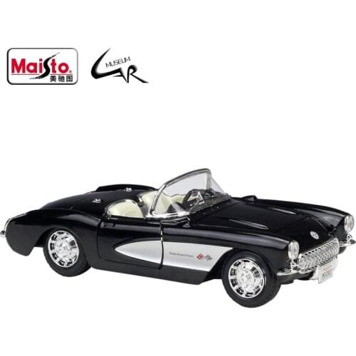 Maisto 1:24 Model Car Simulation Alloy Racing Metal Toy Car Children Toy Gift Collection Chevrolet 1957 Corvette