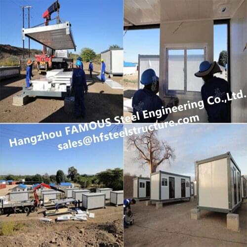 Modern Steel Frame Modular &Prefab Container Homes For Site Office And Temporary Accommodation