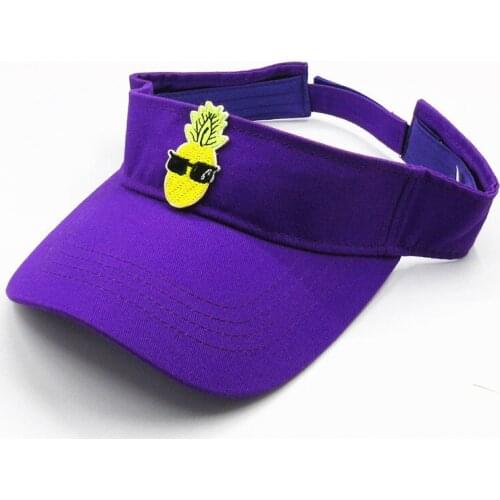 Cartoon pineapple embroidery Visors Baseball Cap Adjustable Snapback cap for men and women 131