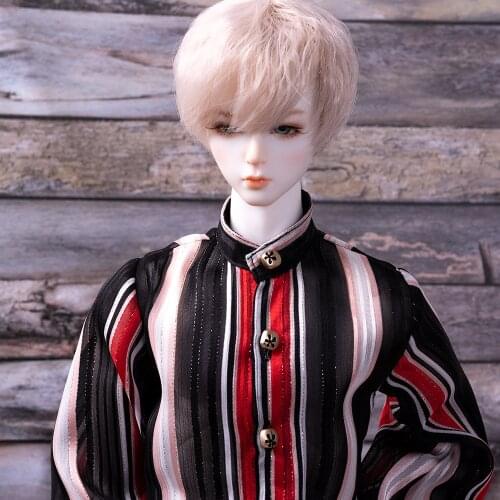 BJD doll clothes suitable for in a 1/4 1/3SD10 SD13 POPO63 size striped long sleeve doll shirt accessory