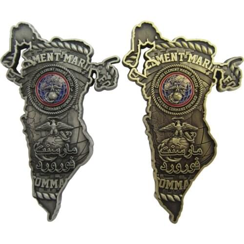 Different shapes of navy military coins zinc alloy challenge coins